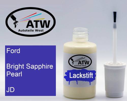 Ford, Bright Sapphire Pearl, JD: 20ml Lackstift, von ATW Autoteile West.